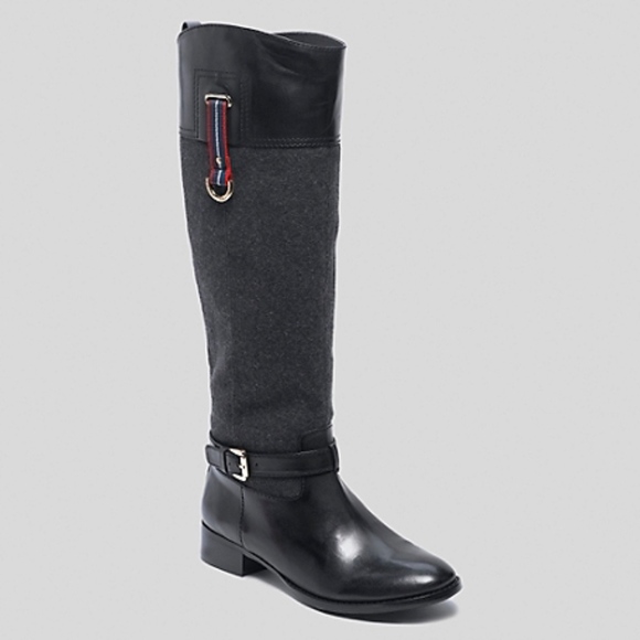 Tommy Hilfiger Shoes - Tommy Hilfiger Xenon Black Riding Boot 8.5